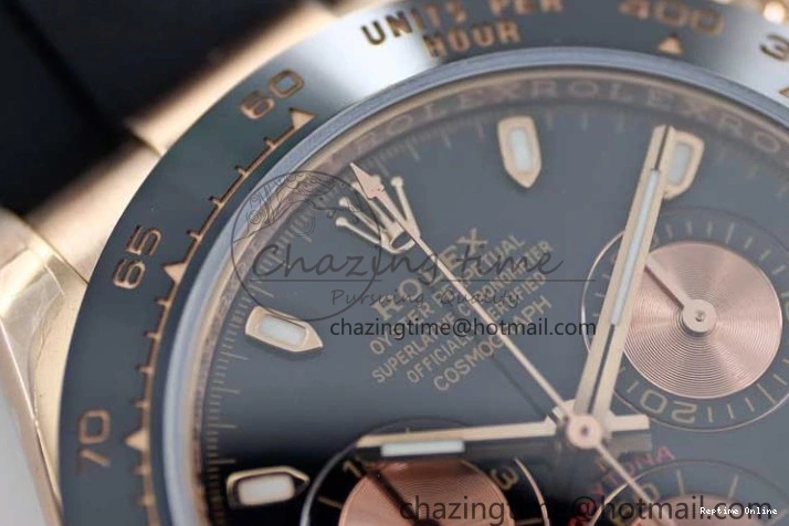 0117 Daytona 116515 RG TWF 1:1 Best Edition 904L Steel Black RG Dial on Oysterflex Strap A Popular 2415